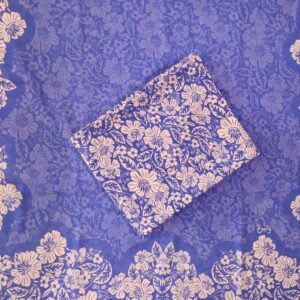 أزرق أبيض مزهر