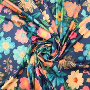 أزرق الداكن مع الألوان الزاهية