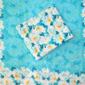 اطلبِ الآن قماش قطن ازرق سماوي أنيق