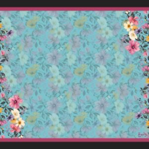 تسوقي الآن قماش حرير فيروزي - وتيرة