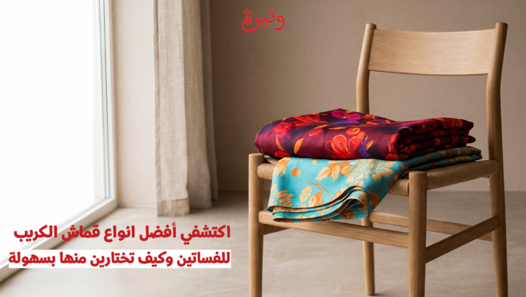 انواع قماش الكريب للفساتين